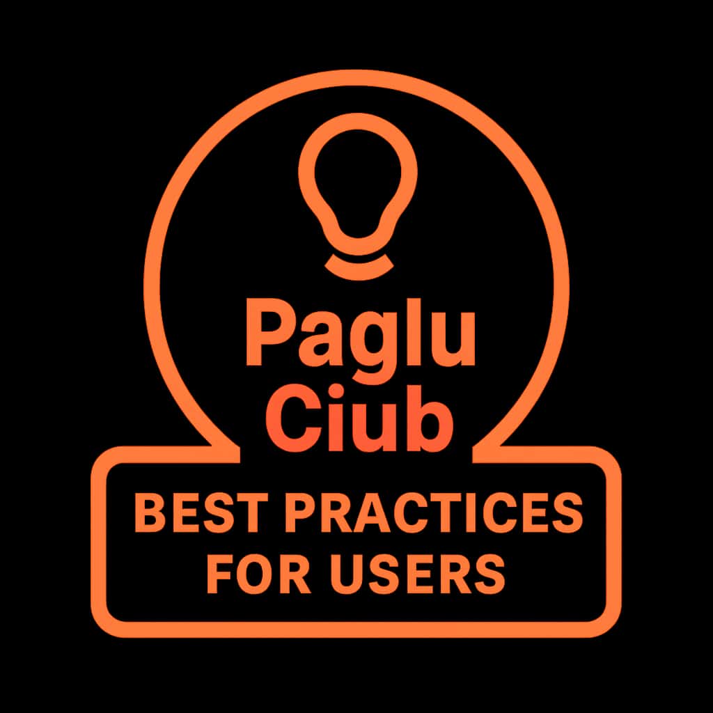 Icon representing best practices for Paglu Club users.