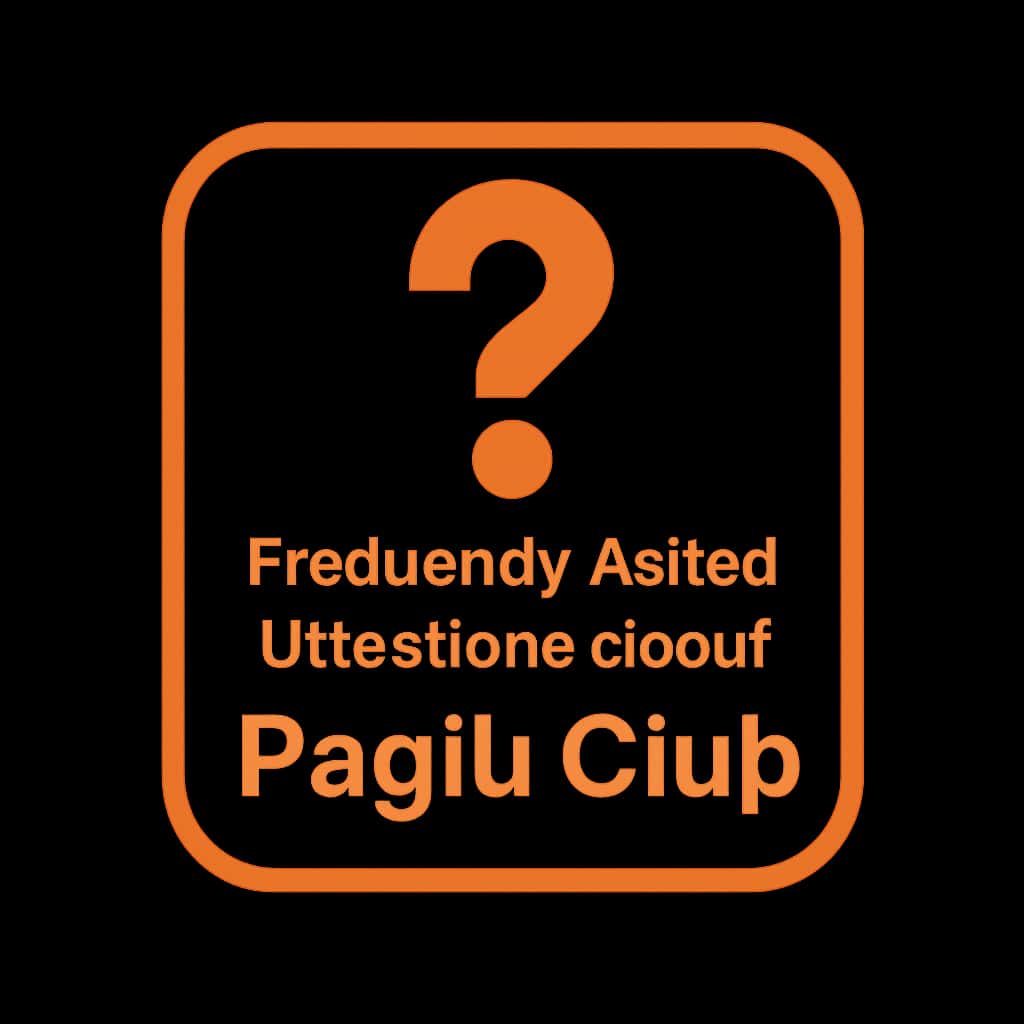 Icon representing FAQs for the Paglu Club application.