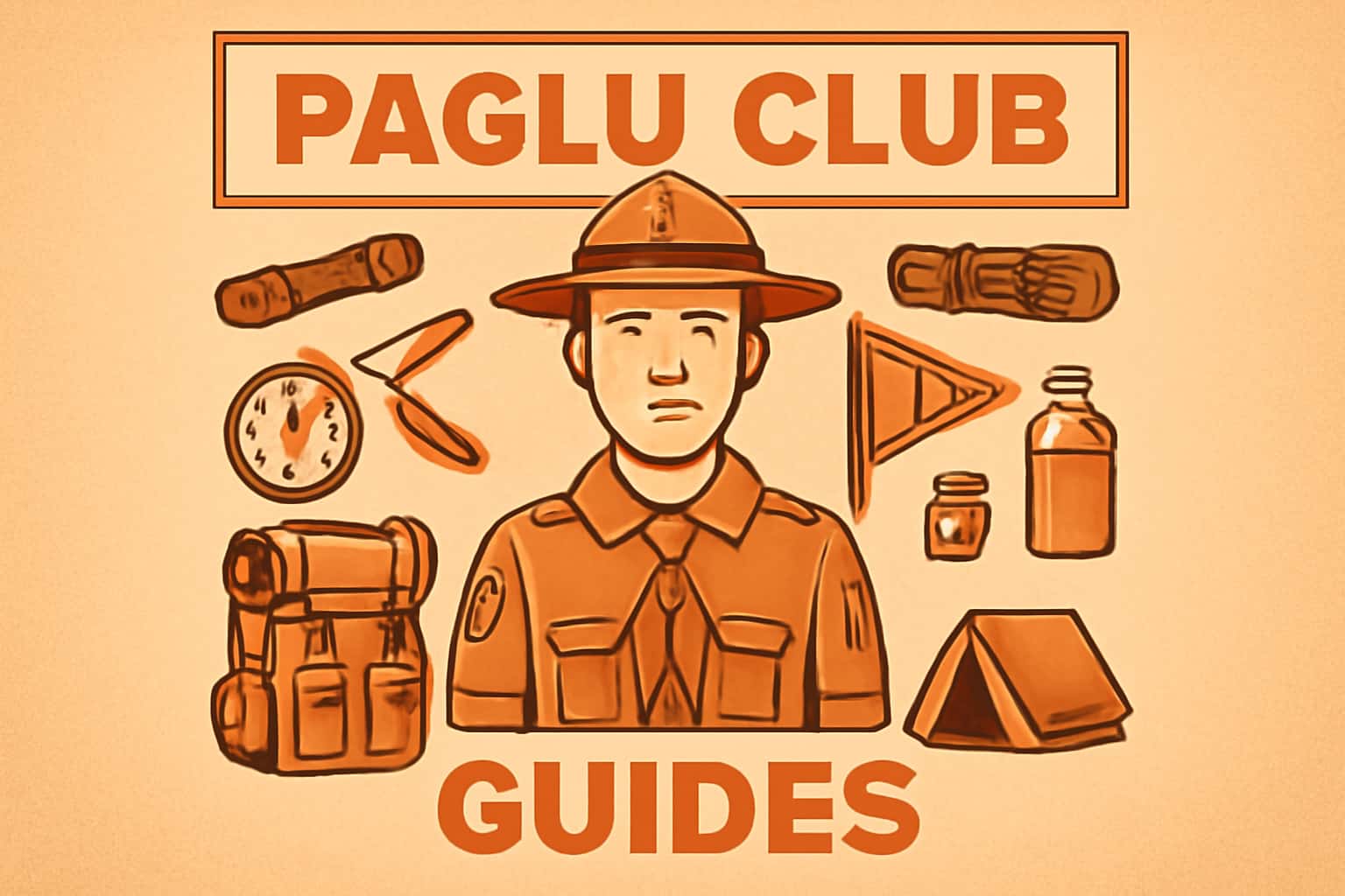Informative scene depicting Paglu Club Guides.