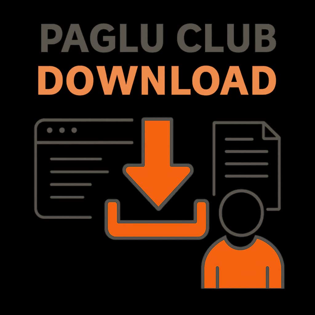 Illustration of the Paglu Club Download process.